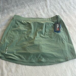 Women’s RLX Ralph Lauren Performance Golf Skort Skirt Large. Green. NWT